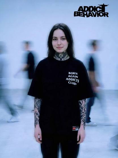 BORN AGAIN ADDICT CLUB BOXY TEE (COMING SOON)